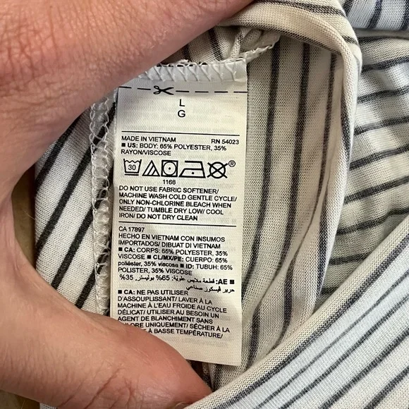 NWT- striped dri fit t-shirt - Picture 5 of 5